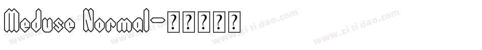 Meduse Normal字体转换